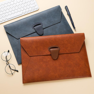 Porte-documents <span class=keywords><strong>en</strong></span> cuir PU, format <span class=keywords><strong>A4</strong></span>, avec fermeture magnétique, organiseur de documents, porte-fichiers - Product Image 6