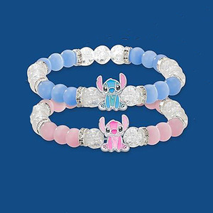 <span class=keywords><strong>AliExpress</strong></span> <span class=keywords><strong>para</strong></span> Comercio Transfronterizo, Pulsera de la Amistad con Cuentas de Cristal Azul y Rosa, Superventas, <span class=keywords><strong>para</strong></span> Aniversarios, Unisex - Product Image 1
