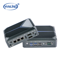 Bajo costo J6412 Procesador de cuatro núcleos PC industrial 3 In Tel i226V 2,5G LAN PC integrada