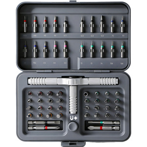 Juego de destornilladores de precisión multifuncionales S2 de 115 piezas con kit de herramientas de trinquete para reparación y desmontaje - Product Image 1
