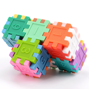 <strong>Stacking</strong> Toys Silicone Building <strong>Blocks</strong> Digital Puzzles Set Baby <strong>Learning</strong> Early Educational Creative Soft Rainbow Colors - Product Image 3