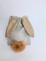 Sac de Pâques Lapin Personnalisé Cadeau Oeuf Rouge Titulaire Tissu Cordon Filles Pochettes pour Pâques