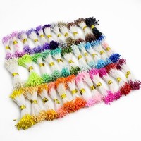 600 pièces/lot bricolage artisanat fait à la main perle couleur fleur 600 pièces 10 mm étamine artisanat pistil pour la décoration de fleurs artificielles