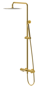<b>Shower</b> Set, Flat <b>Shower</b>, 3-Function, Chrome/Matte Black/Brushed Nickel, Rainfall+Handheld+Body Jets Wall Mount <b>Shower</b> <b>System</b>, - Product Image 6