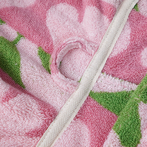 Albornoz con Capucha Serie Tulipán, Nuevos Estilos, Absorbente, 100% Algodón Estampado, para Uso en Casa y Hotel, Conjunto de Pijamas para Mujer - Product Image 3