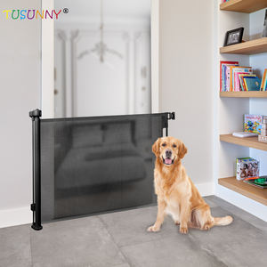 अतिरिक्त व्यापक सुरक्षा बच्चे या पालतू कुत्ते गेट बाल सुरक्षा रिट्रेटेबल दरवाजे बाधा पालतू जाल गेट - Product Image 1