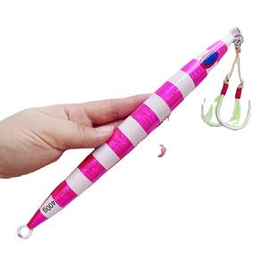 SKM nuevo 120g-1000g UV plomo Jig Flash señuelo de <span class=keywords><strong>pesca</strong></span> rápido paso lento Jigs hundimiento gancho de Metal auxiliar para <span class=keywords><strong>lubina</strong></span> impresa - Product Image 4