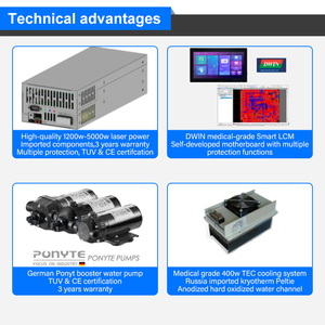 Para máquina de depilación láser de diodo portátil Seaheart 808nm con 3 longitudes de onda (755 808 1064nm) para todo tipo de piel Uso de belleza - Product Image 4