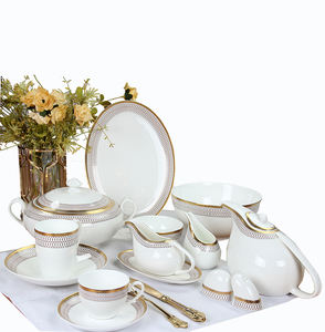 <span class=keywords><strong>Service</strong></span> de table en <span class=keywords><strong>porcelaine</strong></span> fine, <span class=keywords><strong>service</strong></span> de table avec éléments arabes, de style européen - Product Image 1