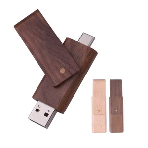 2-Trong-1 USB C 2.0 CLE Bằng Gỗ OTG USB Ổ Đĩa Flash Micro Key 32GB 64GB 128GB Loại C Tương Thích Với iPhone Và Android Các Thiết Bị - Product Image 1