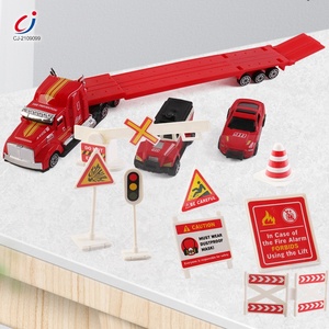 Custom Model Alloy 1:58 Fire Engineering Racing Police Diecast Toy Vehicles, Slide Metal Cars Diecast <strong>Truck</strong> - Product Image 2
