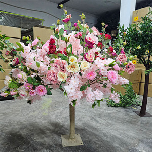 Cây đám cưới Hoa Hồng Cây đẹp mẫu đơn Nhân Tạo Hoa cây trang trí hoa anh đào centerpieces cho bảng - Product Image 3