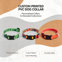 Collier de chien en nylon de mode de luxe, accessoire imperméable pour animaux de compagnie à impression intelligente avec option de logo personnalisé de décoration de ruban