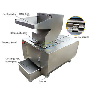 Máquina trituradora de huesos para sopa de res, maquinaria de procesamiento de carne con componente de núcleo de motor - Product Image 3