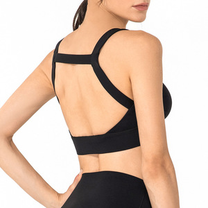 Sujetador deportivo sin espalda Sexy de estilo europeo americano para mujer, Chaleco de Yoga a prueba de golpes para correr de verano, sujetador de Fitness de talla grande, nuevo diseño - Product Image 6