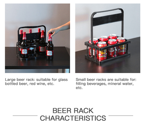 Giá Đựng Chai Bằng Nhựa Giỏ Đựng Bia Gấp Gọn Giá Đựng Chai Bia 6 Chai Bằng Nhựa In Theo Yêu Cầu - Product Image 5