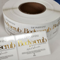 Étiquettes autocollantes en vinyle imperméables personnalisées avec estampage à chaud or et argent, gaufrage et débossage pour les soins de la peau et du corps