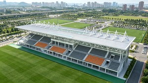 Estructura <span class=keywords><strong>de</strong></span> Acero <span class=keywords><strong>de</strong></span> Alta Calidad para Estadios <span class=keywords><strong>de</strong></span> Fútbol, Techo Prefabricado para Gradas, Fabricante Profesional OEM - Product Image 2
