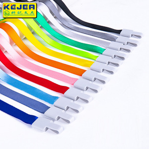 Beliebte Polyester <span class=keywords><strong>Lanyard</strong></span> mit Logo Custom ized Kunststoff haken Eco-Friend Woven ID Badge Holder - Product Image 2