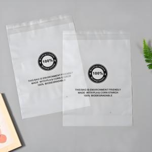 Tùy chỉnh in PLA/pbat 100% túi nhựa phân hủy sinh học bao bì túi có thể phân hủy với niêm phong nhiệt và miếng vải hình tam giác để đóng gói - Product Image 4