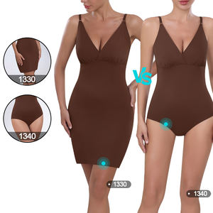 ODM 4色展開 レディース シェイプアップ ボディスーツ インビジブル オープンバスト キャミ インビジブル オープンバスト ボディスーツ ショーツ - Product Image 2