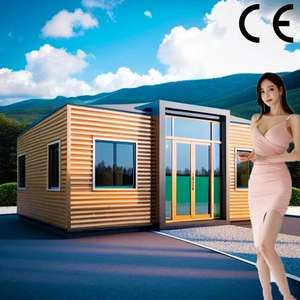 บ้านคอนเทนเนอร์หรูหรา2ห้องนอนสไตล์20FT บ้านหรูหรา40ft บ้านตู้คอนเทนเนอร์ขยายได้พร้อมห้องน้ำเต็มรูปแบบ - Product Image 3