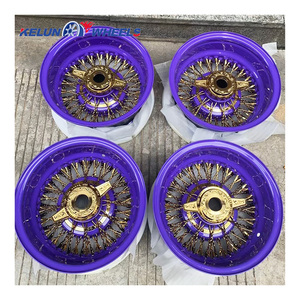 ล้อแม็กซ์โครเมียม 13 นิ้ว สีทอง ลายซี่ลวด  5*114.3 5*120.65 5*127 - Product Image 1