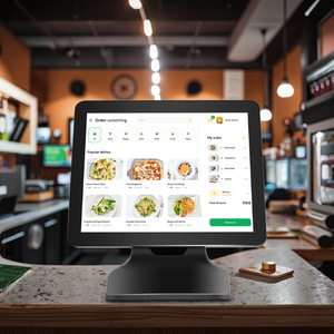 Chất lượng cao Màn hình kép tất cả trong một máy POS Windows tiền mặt đăng ký POS thiết bị đầu cuối 15.6 inch cảm ứng màn hình Màn hình - Product Image 4