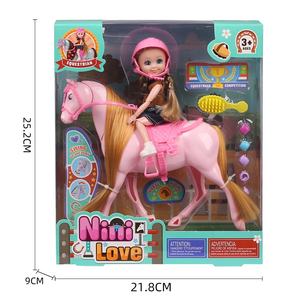 Gioco di bambole di moda da 6 pollici con accessori <span class=keywords><strong>bella</strong></span> <span class=keywords><strong>principessa</strong></span> ragazza e cavallo giocattolo - Product Image 1