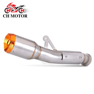 CHMotor Slip-on pour <span class=keywords><strong>KTM</strong></span> DUKE <span class=keywords><strong>790</strong></span> 890 Système d'échappement de moto Escape Moto  Tuyau de liaison silencieux 2018 2019 2020 2021 2022 <span class=keywords><strong>2023</strong></span> 2024 - Product Image 1