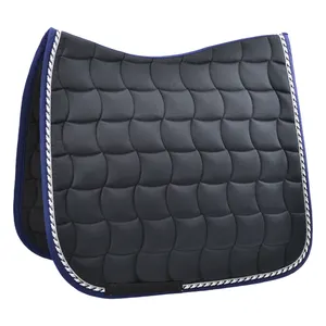 OEM Fashion Riding Horse Equestrian Products Solid Color Custom Saddle Cloth Breathable Dressage Saddle Pads