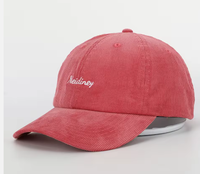 Gorra de Béisbol de Pana con Logotipo Bordado Personalizado BSCI OEM, Gorra de Alta Calidad de 6 Paneles para Hombre y Mujer, Gorras de Pana