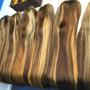 วิกผมไฮไลท์คลื่นร่างกายตรงความหนาแน่น 200% 13 * 4 วิกผมลูกไม้โปร่งใสด้านหน้า - Product Image 5