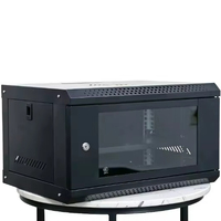 Armoire de serveur de luxe 6U de 19 pouces (350*600*450mm) en acier SPCC épaissi, pour centre de données et réseau, à poser au sol ou à fixer au mur
