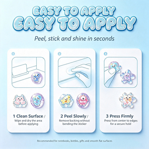 Custom Cartoon 3D Embossed Puffy <b>Sticker</b> Anime Raised Relief Decal <b>Waterproof</b> Vinyl <b>Sticker</b> For Laptop Phone Case Decor - Product Image 2
