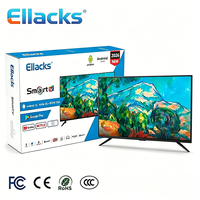 TV Pintar QLED 4K UHD 55 Inci Asli Pabrik Cina dengan Android Google WebOS Wi-Fi untuk Lampu Latar LED Bersertifikasi CE/FCC