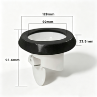 Anneau en caoutchouc souple, léger, écologique et anti-odeur, design moderne pour tuyaux de vidange de toilettes à compression de 3 pouces, facile à installer