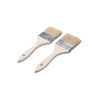 Ensemble de pinceaux multi-usages de haute qualité avec manche en plastique et en bois pour le travail de teinture, de vernissage, de collage et de nettoyage