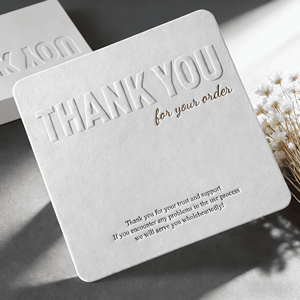 Biglietti di ringraziamento personalizzati di alta qualità per aziende con stampa di design personalizzato per regali - Product Image 1