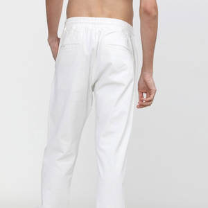 Haute qualité hommes mi-taille coton-polaire survêtement pantalon taille élastique personnalisable mode Sport pantalons de survêtement décontracté pli Style - Product Image 4