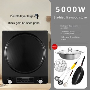 Table de cuisson à induction concave, prête à frire, 3500W, étanche, affichage numérique, norme américaine 110V, commande tactile anglaise, température fixe, usage commercial - Product Image 3