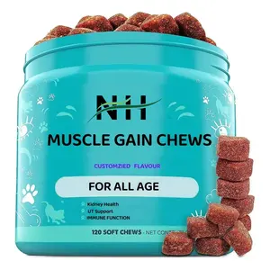 Hot Sale Dog Muscle Gain Suplemento Suporta Alta Proteína Promover o Crescimento Pet Food Supplements