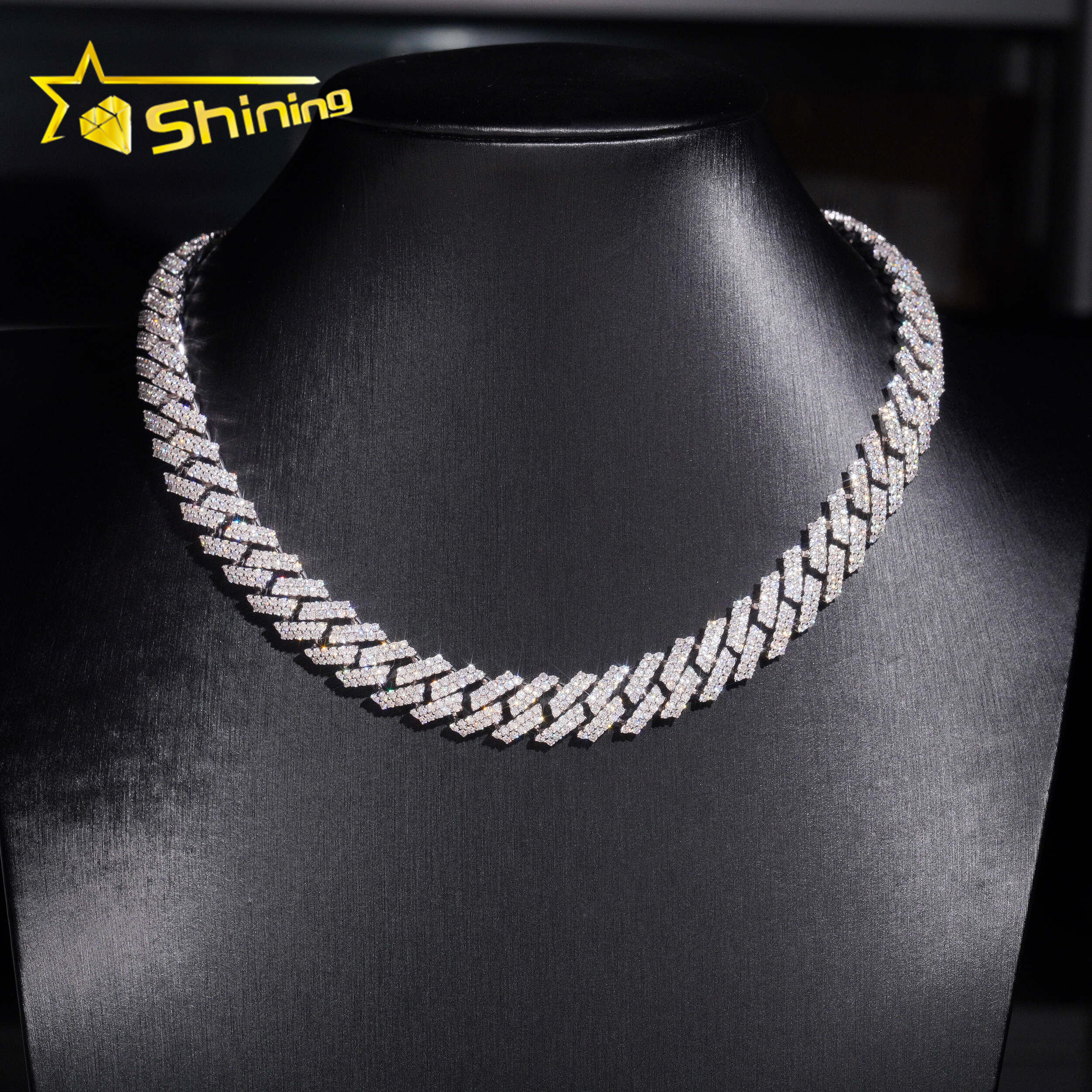 cuban link bracelet moissanite