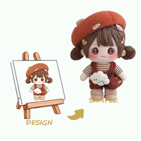 Peluche super douce personnalisée - Matériel en polyester - Design brodé