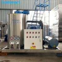Machine à glace en flocons industrielle Coldsmart de 2-3 tonnes par jour, usage commercial pour la pêche et les produits de la mer, pompe à eau 380V/220V