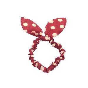 Venta al por mayor de lazos para el cabello estilo coreano con orejas de conejo, cintas para el cabello, lazos con lazo, accesorios para el cabello con orejas de conejo y lunares, tienda de 2 yuanes. - Product Image 4