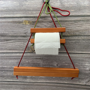 Porte-mouchoirs suspendus pour le camping au Japon et en Corée du Sud, porte-serviettes en bois, boîtes à mouchoirs simples et rouleaux de papier - Product Image 1