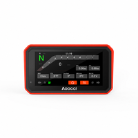 Navigateur GPS portable Aoocci pour moto avec CarPlay, Android Auto sans fil, écran tactile, étanche IP67, caméra embarquée