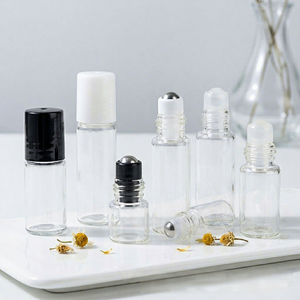 Envases de Vidrio Transparente con Rodillo para Cuidado de la Piel, para Aceites Esenciales y Aromaterapia - Product Image 2