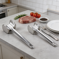 Marteau à viande professionnel en acier inoxydable, outil de cuisine robuste, écologique et durable, accessoire de cuisson